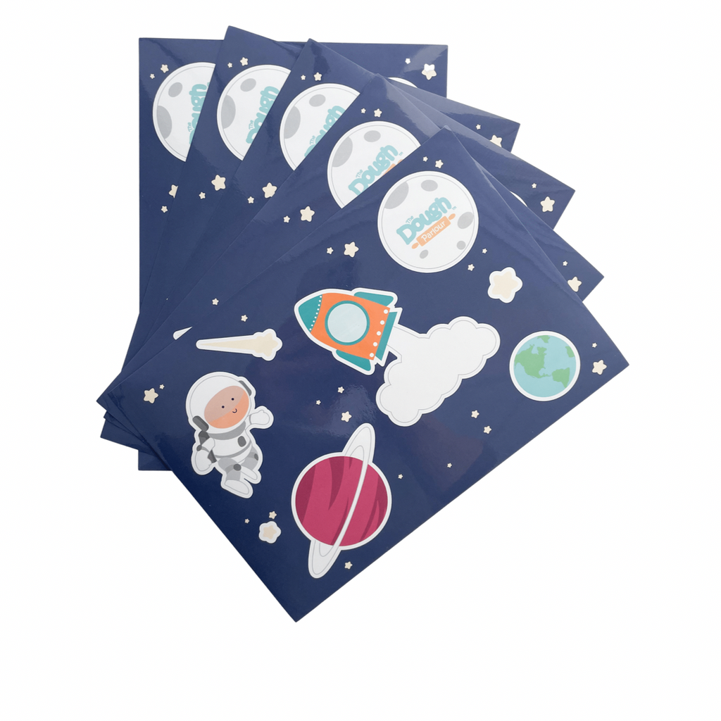 Up in Space Stickers